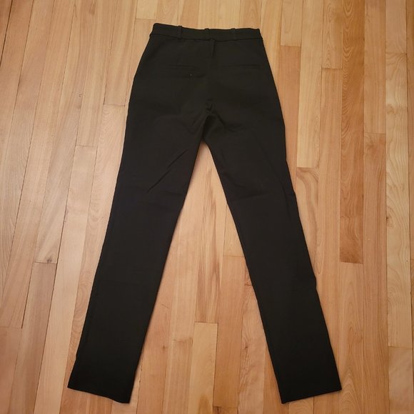 Mango Black Fitred Cigarette Stretch Slack Work Pants - Picture 2 of 3